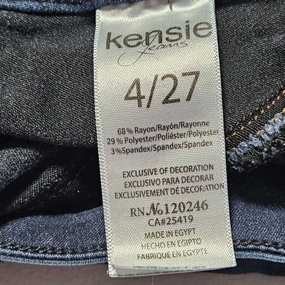 Kensie Jeans Womens Size 4 Skinny Low Rise Dark Wash Denim Pants - Picture 5 of 5